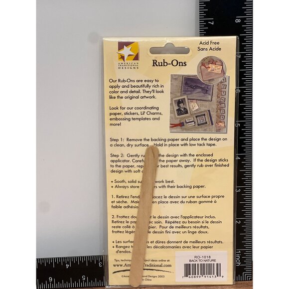 NATURE Rub Ons Outdoor Adventure Animal Transfers / STICKER MOOSE BEAR RO-1018 - Picture 3 of 3